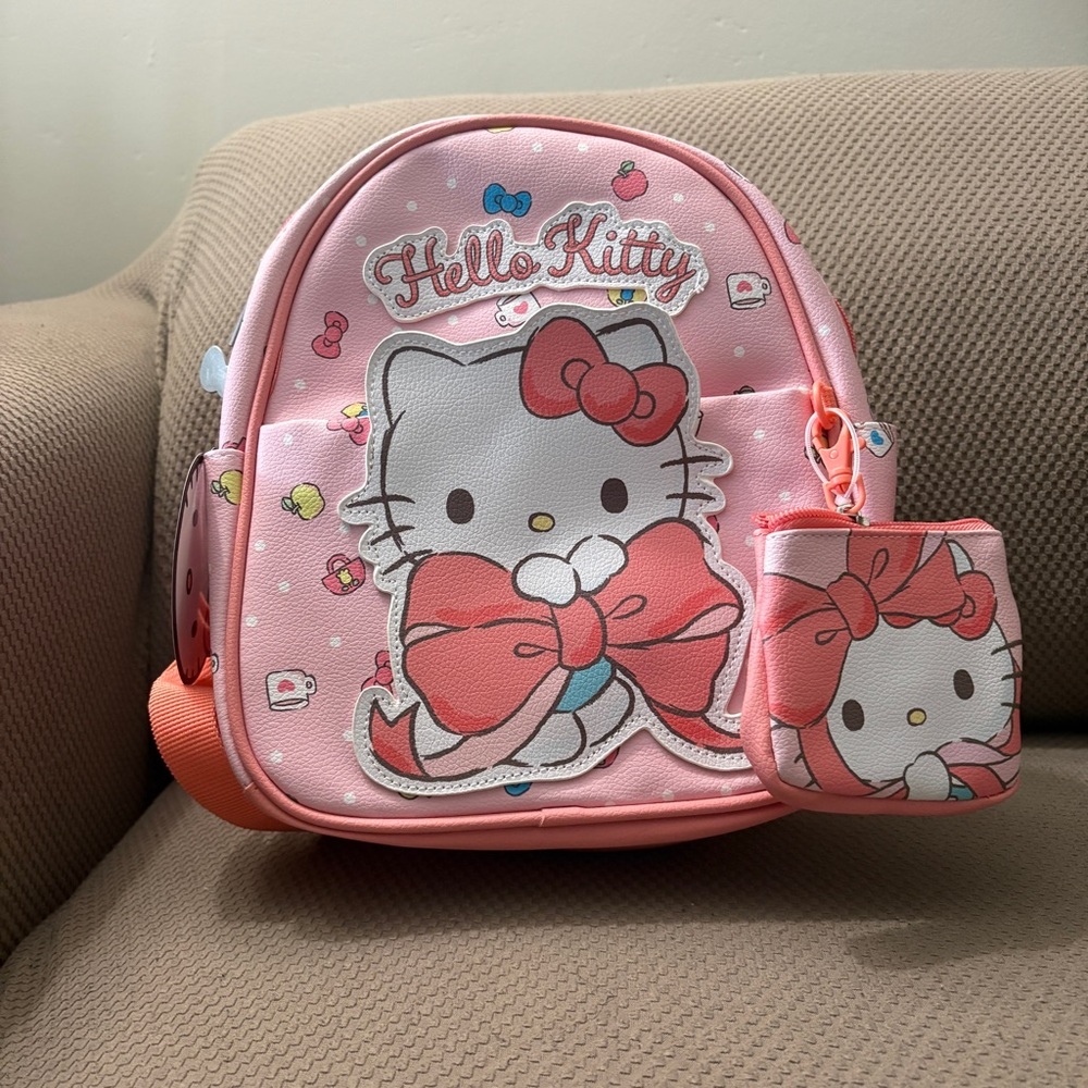 Hello Kitty Pink and White Kids Bag Set